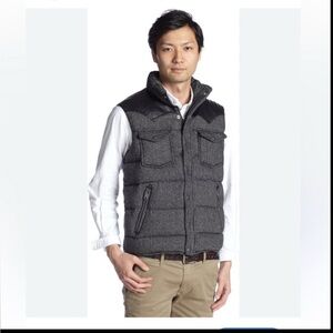 Penfield USA Collection STAPLETON WEED Black Tweed Down Vest Size
Small